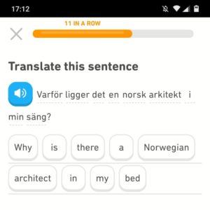 Schreibimpuls Notlüge Treffpunkt Schreiben Übungssatz Duolingo