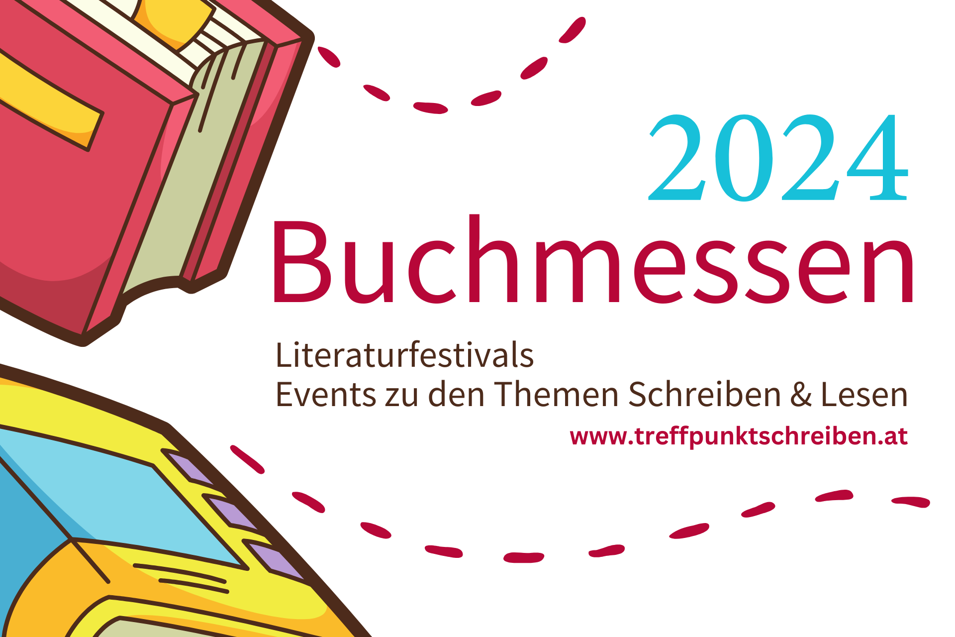 Überblick Buchmessen, Literaturfestivals, Events zum Thema Schreiben und Lesen, Treffpunkt Schreiben