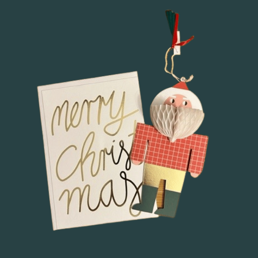 Treffpunkt Schreiben, Glückwunschkarte schreiben, Weihnachtskarte mit Weihnachtsmann